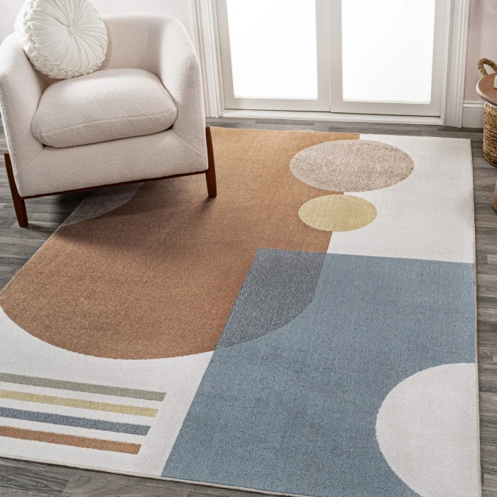 Jonathan Y WASHABLE Cream WSH306A 5ft.3in. X 7ft.7in. Rect. Rug
