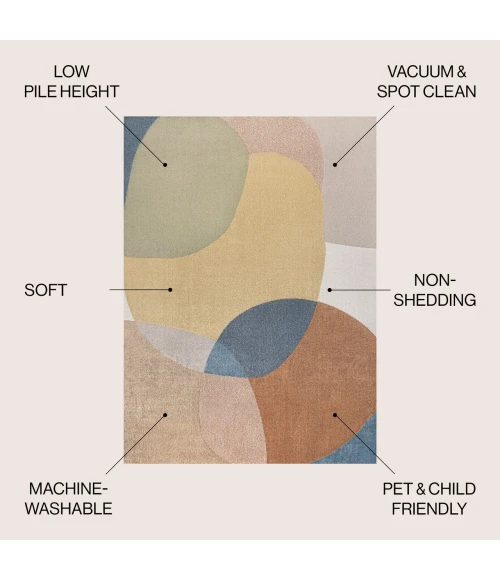 Jonathan Y WASHABLE Cream WSH308A 7ft.-10in. X 10ft. Rect. Rug