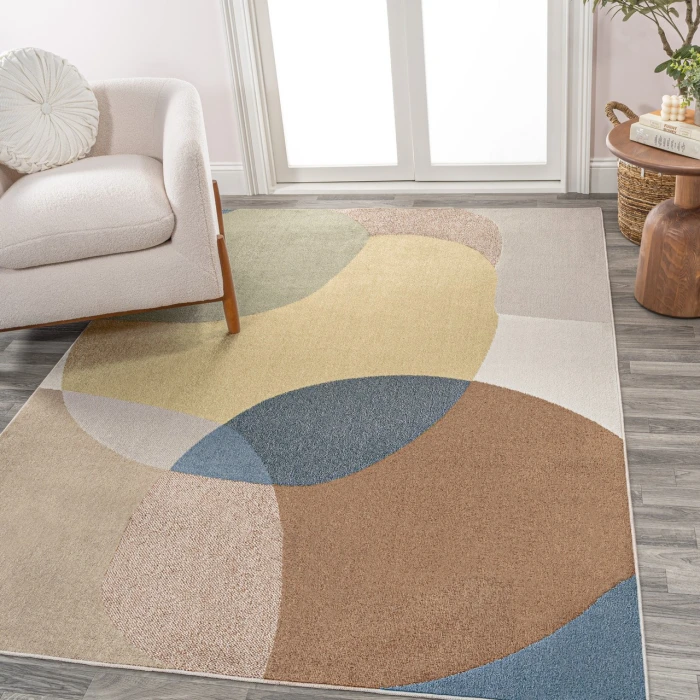 Jonathan Y WASHABLE Multi-Colored WSH307A 5ft.3in. X 7ft.7in. Rect. Rug