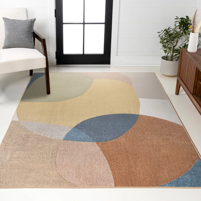 Jonathan Y WASHABLE Multi-Colored WSH307A 5ft.3in. X 7ft.7in. Rect. Rug