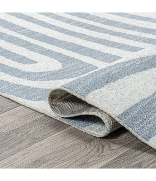 Jonathan Y WASHABLE Blue WSH309A 5ft.3in. X 7ft.7in. Rect. Rug