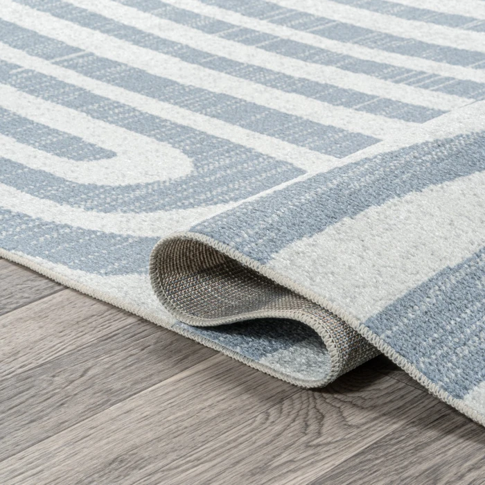 Jonathan Y WASHABLE Blue WSH309A 5ft.3in. X 7ft.7in. Rect. Rug