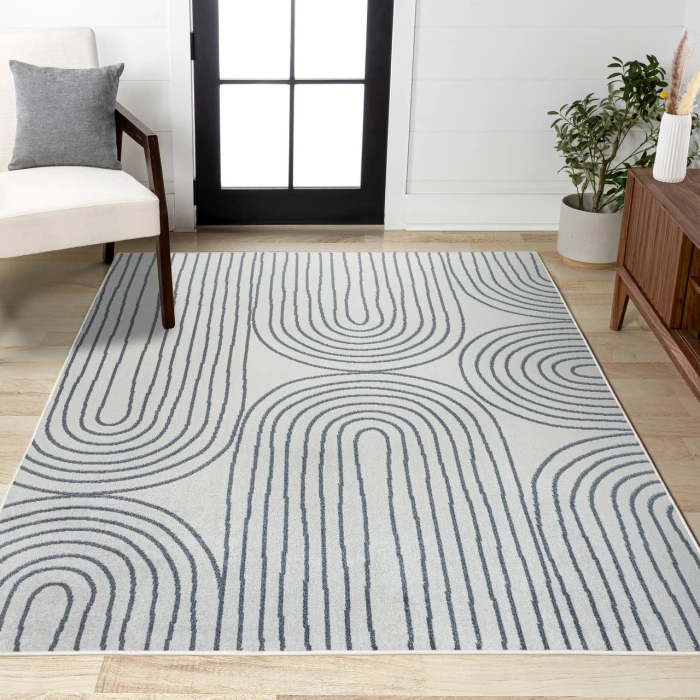 Jonathan Y WASHABLE Cream WSH310A 5ft.3in. X 7ft.7in. Rect. Rug