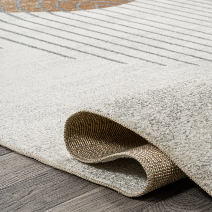Jonathan Y WASHABLE Cream WSH311A 5ft.3in. X 7ft.7in. Rect. Rug