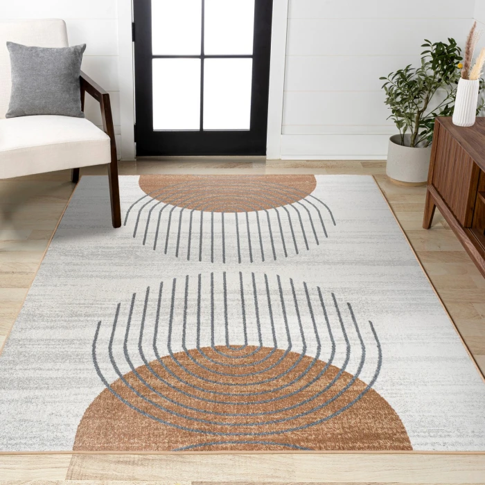 Jonathan Y WASHABLE Cream WSH311A 5ft.3in. X 7ft.7in. Rect. Rug
