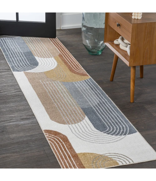 Jonathan Y WASHABLE Blue WSH313A 2ft. X 7ft.-10in. Rect. Rug