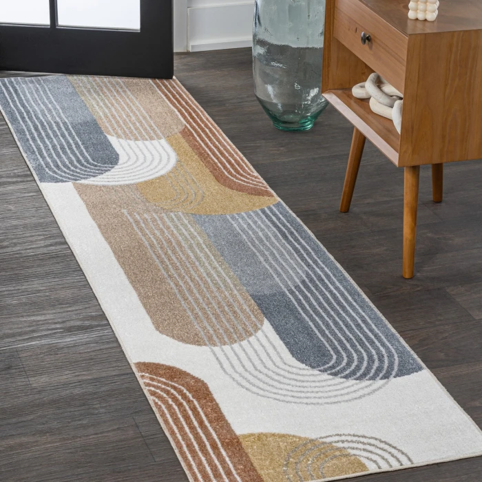 Jonathan Y WASHABLE Blue WSH313A 2ft. X 7ft.-10in. Rect. Rug