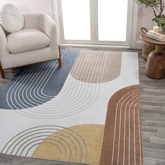 Jonathan Y WASHABLE Multi-Colored WSH312A 4ft. X 6ft. Rect. Rug