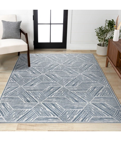 Jonathan Y WASHABLE Blue WSH313A 5ft.3in. X 7ft.7in. Rect. Rug