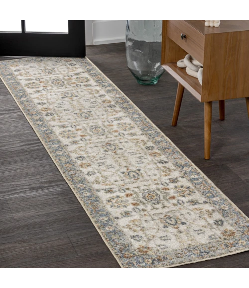 Jonathan Y WASHABLE Cream WSH315A 2ft. X 7ft.-10in. Rect. Rug