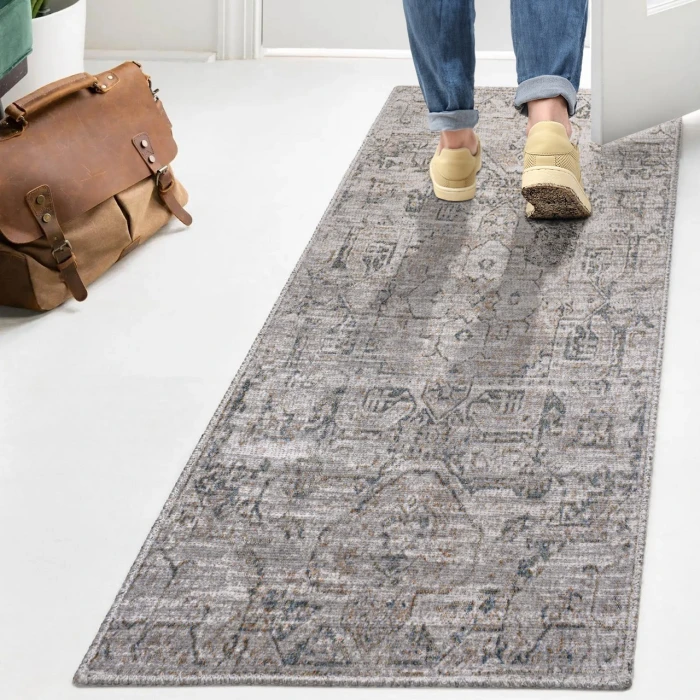 Jonathan Y WASHABLE Cream WSH316B 2ft. X 7ft.-10in. Rect. Rug