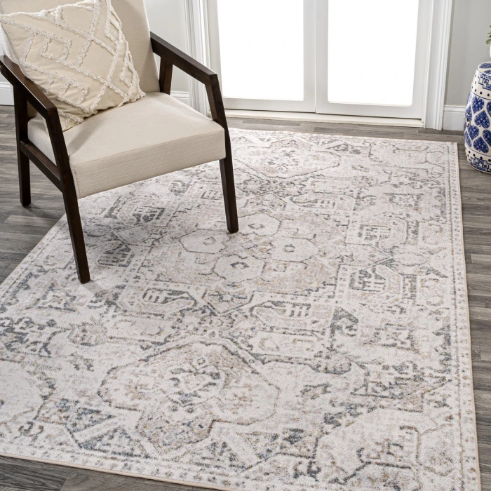 Jonathan Y WASHABLE Cream WSH315A 2ft.-11in. X 5ft. Rect. Rug