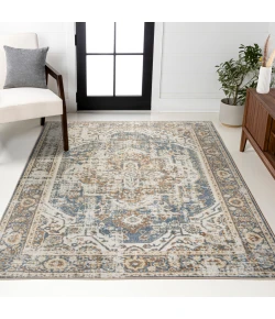 Jonathan Y WASHABLE Blue WSH316A 2ft.-11in. X 4ft.-11in. Rect. Rug