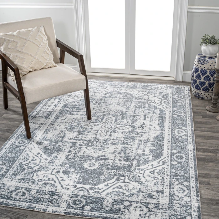 Jonathan Y WASHABLE Cream WSH316B 5ft.3in. X 7ft.7in. Rect. Rug