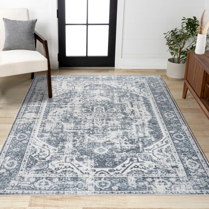Jonathan Y WASHABLE Cream WSH316B 5ft.3in. X 7ft.7in. Rect. Rug