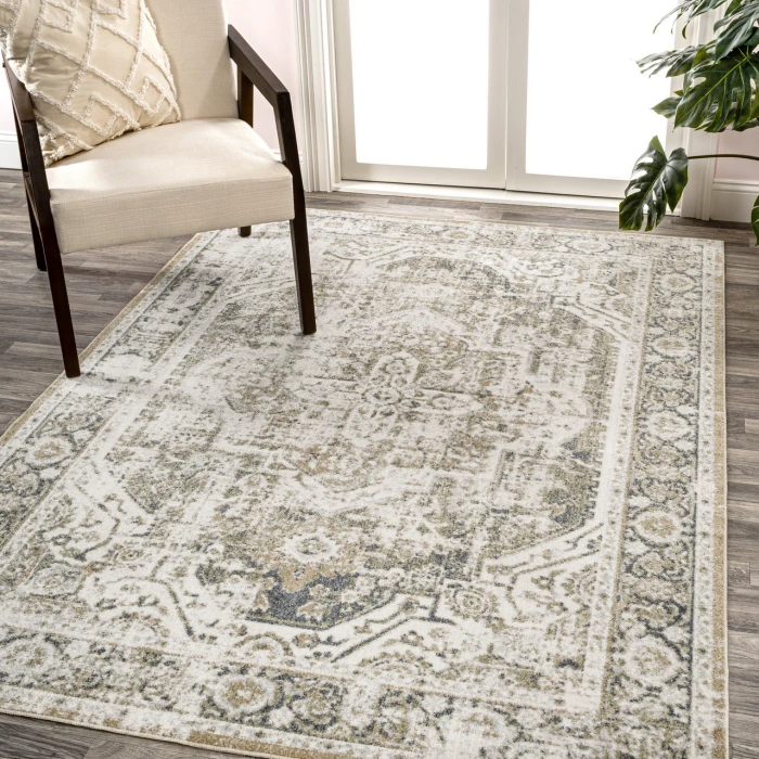 Jonathan Y WASHABLE Green WSH316C 5ft.3in. X 7ft.7in. Rect. Rug