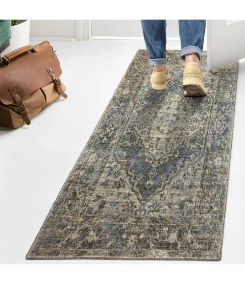 Jonathan Y WASHABLE Gray WSH317B 2ft. X 7ft.-10in. Rect. Rug
