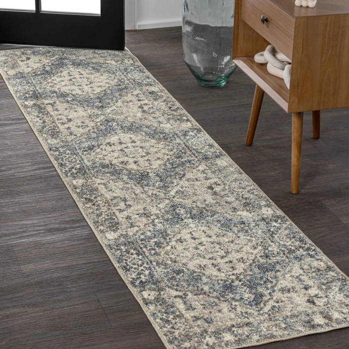 Jonathan Y WASHABLE Gray WSH317B 2ft. X 7ft.-10in. Rect. Rug