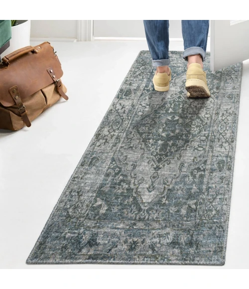 Jonathan Y WASHABLE Cream WSH318A 2ft. X 7ft.-10in. Rect. Rug