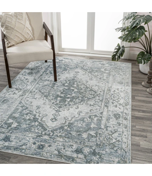 Jonathan Y WASHABLE Gray WSH317B 5ft.3in. X 7ft.7in. Rect. Rug