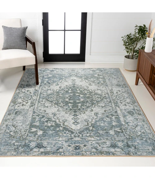 Jonathan Y WASHABLE Gray WSH317B 5ft.3in. X 7ft.7in. Rect. Rug