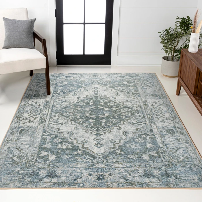 Jonathan Y WASHABLE Gray WSH317B 5ft.3in. X 7ft.7in. Rect. Rug