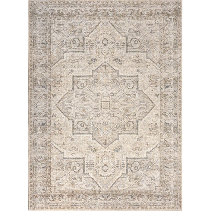 Jonathan Y WASHABLE Cream WSH318A 5ft.3in. X 7ft.7in. Rect. Rug