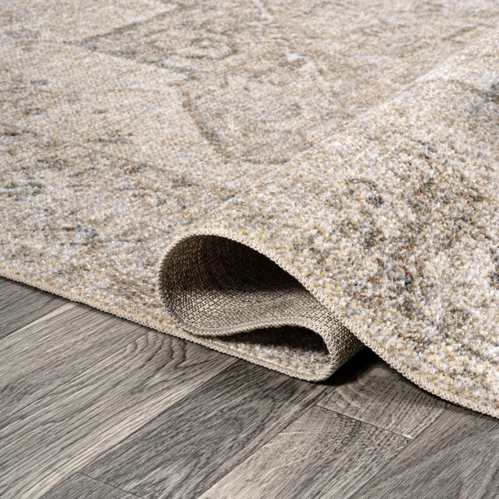 Jonathan Y WASHABLE Cream WSH318A 5ft.3in. X 7ft.7in. Rect. Rug