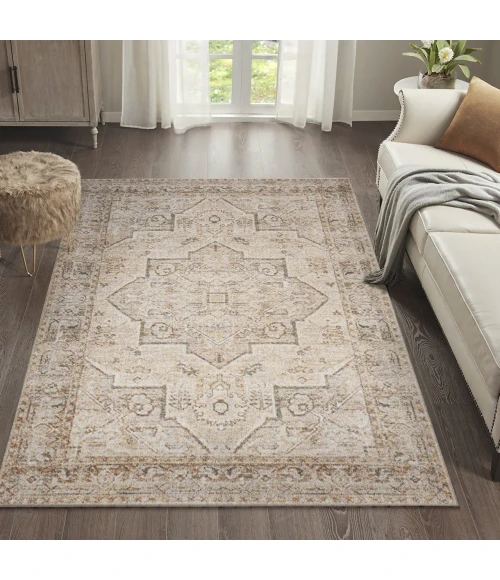 Jonathan Y WASHABLE Cream WSH318A 4ft. X 6ft. Rect. Rug