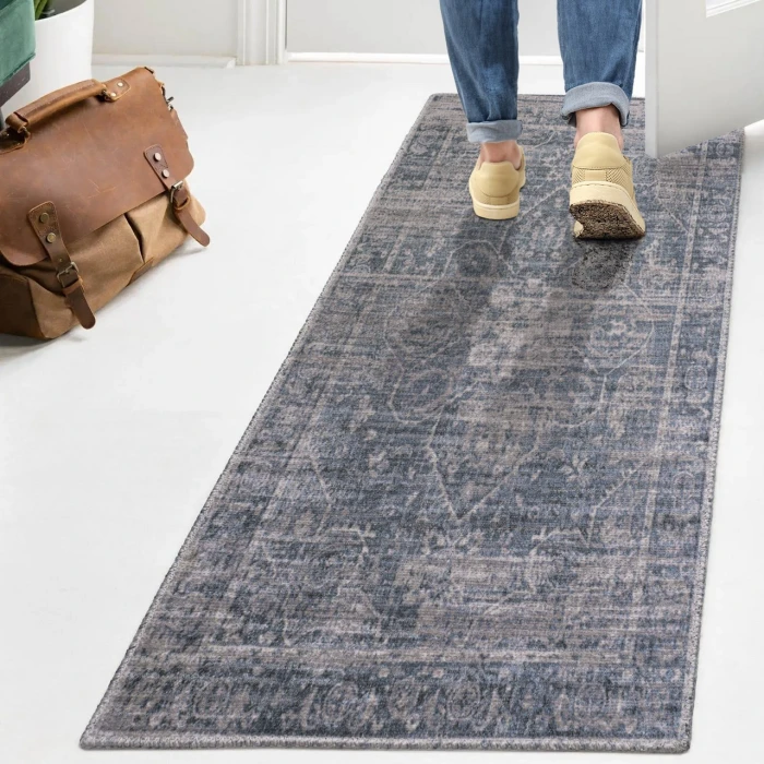 Jonathan Y WASHABLE Green WSH100B 2ft. X 7ft.-10in. Rect. Rug