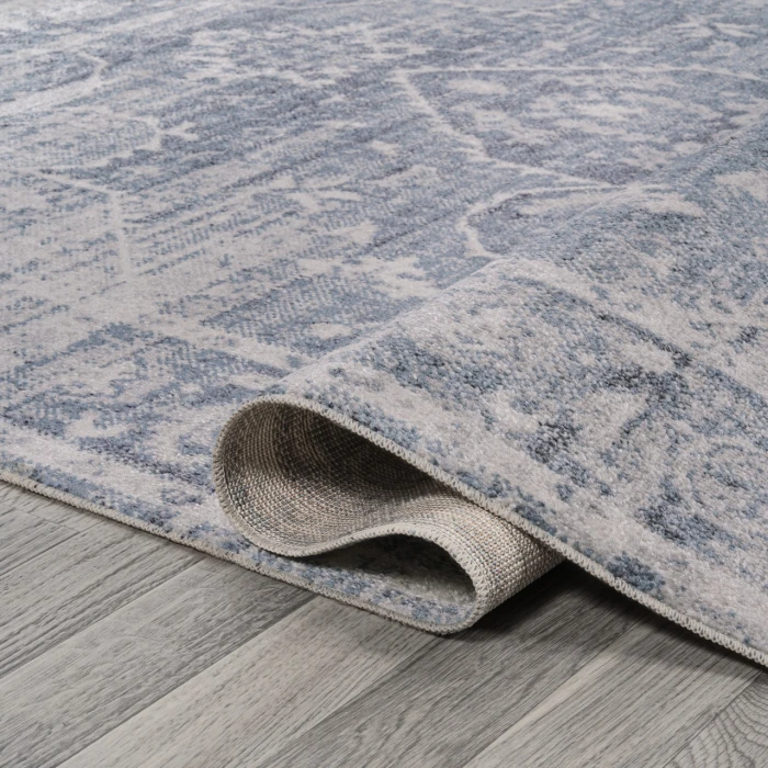 Jonathan Y WASHABLE Blue WSH319A 5ft.3in. X 7ft.7in. Rect. Rug