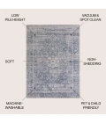 Jonathan Y WASHABLE Blue WSH319A 4ft. X 6ft. Rect. Rug