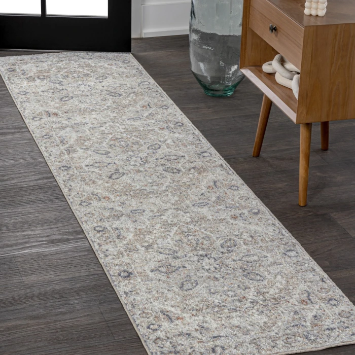 Jonathan Y WASHABLE Cream WSH320A 2ft. X 7ft.-10in. Rect. Rug