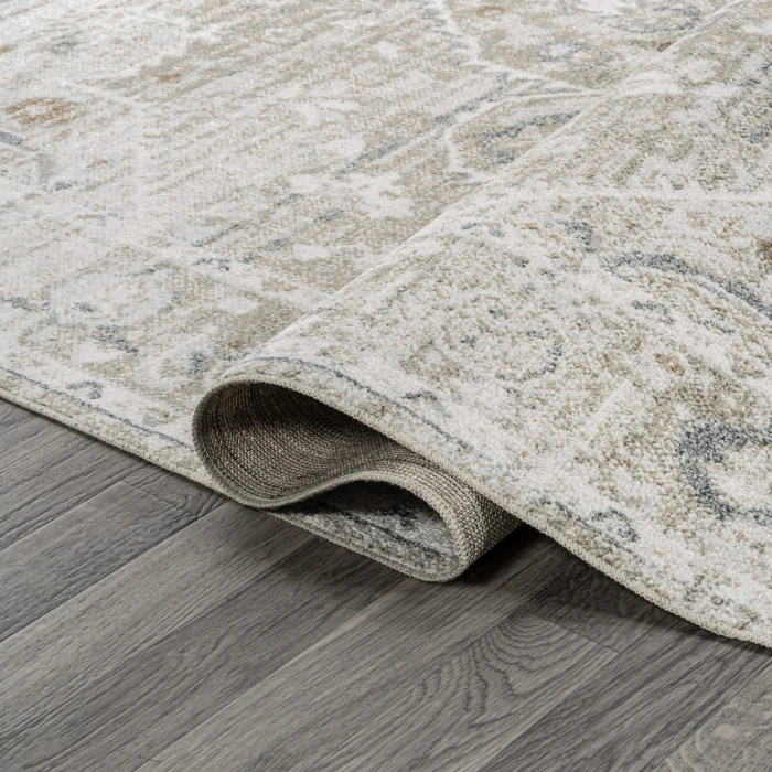 Jonathan Y WASHABLE Cream WSH320A 2ft. X 7ft.-10in. Rect. Rug