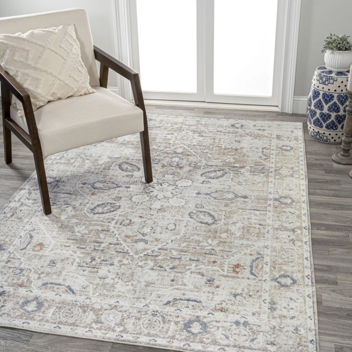 Jonathan Y WASHABLE Gray WSH319B 4ft. X 6ft. Rect. Rug