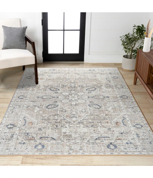 Jonathan Y WASHABLE Gray WSH319B 2ft.-11in. X 5ft. Rect. Rug