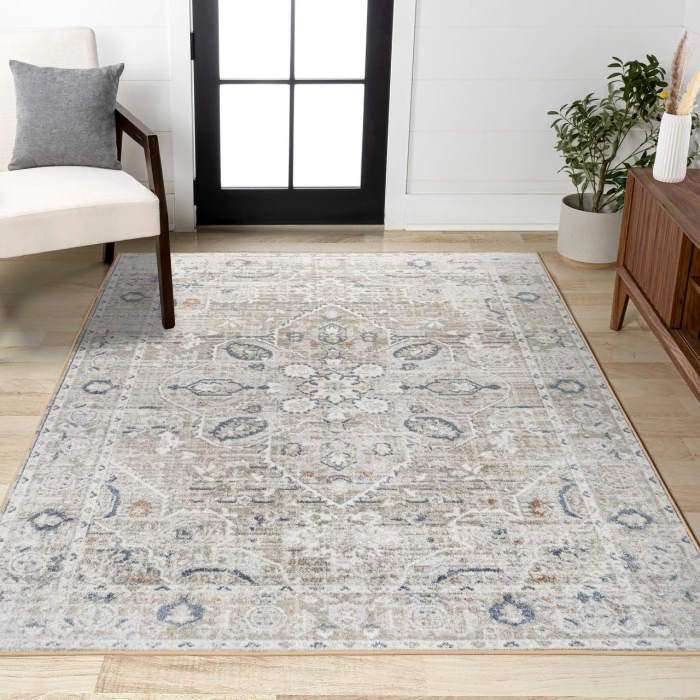 Jonathan Y WASHABLE Gray WSH319B 4ft. X 6ft. Rect. Rug