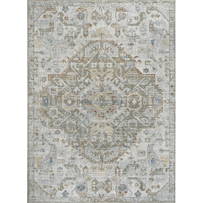 Jonathan Y WASHABLE Cream WSH320A 4ft. X 6ft. Rect. Rug