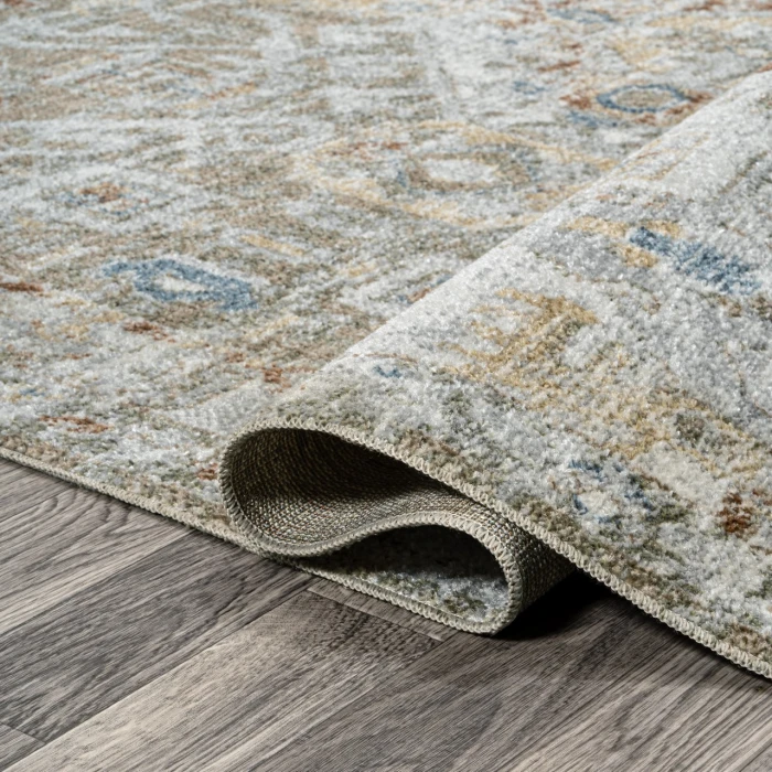 Jonathan Y WASHABLE Cream WSH320B 2ft. X 7ft.-10in. Rect. Rug