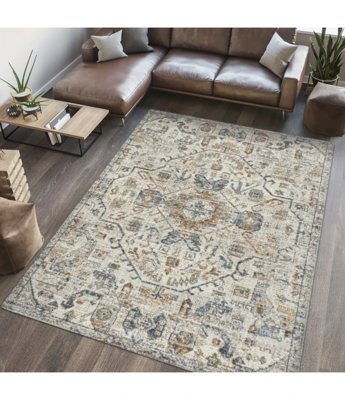 Jonathan Y WASHABLE Cream WSH320B 4ft. X 6ft. Rect. Rug