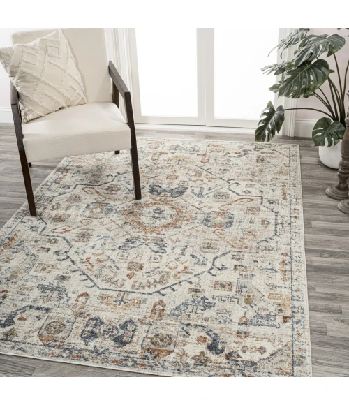 Jonathan Y WASHABLE Cream WSH320B 4ft. X 6ft. Rect. Rug