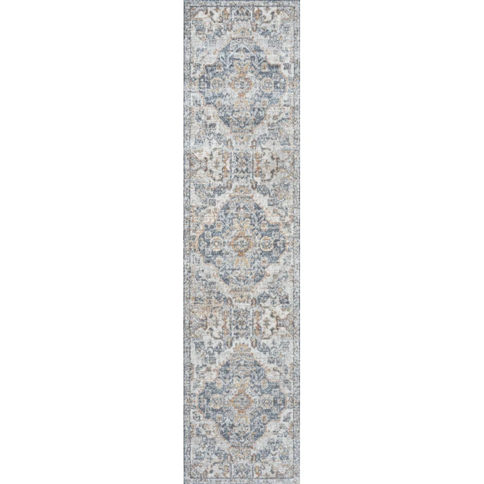 Jonathan Y WASHABLE Gray WSH321A 2ft. X 7ft.-10in. Rect. Rug