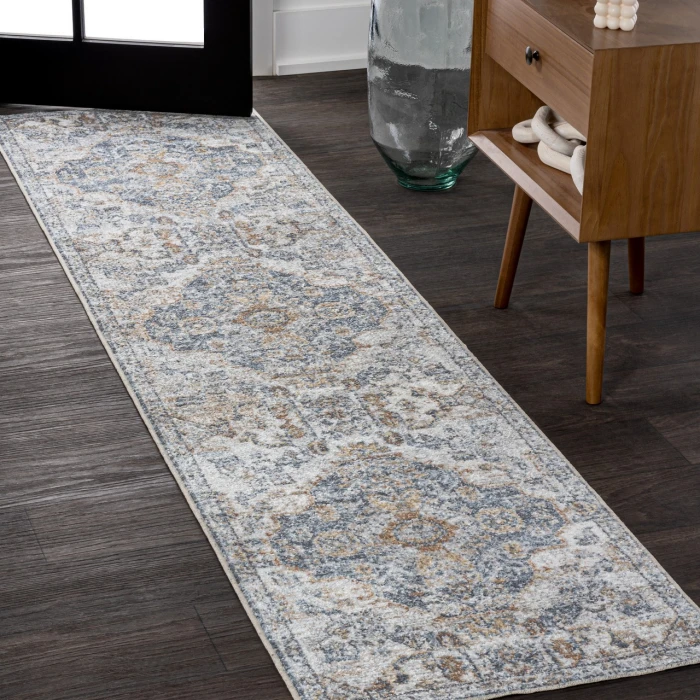 Jonathan Y WASHABLE Gray WSH321A 2ft. X 7ft.-10in. Rect. Rug