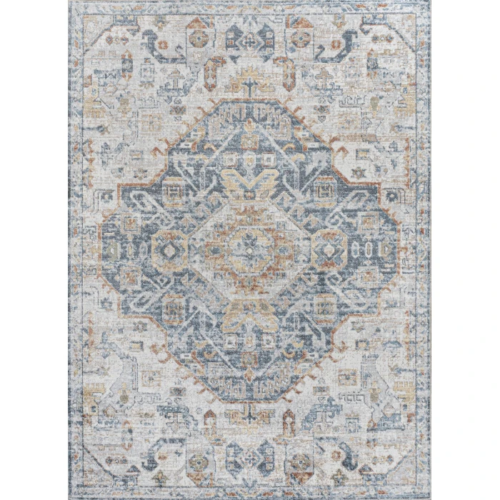 Jonathan Y WASHABLE Cream WSH320C 5ft.3in. X 7ft.7in. Rect. Rug
