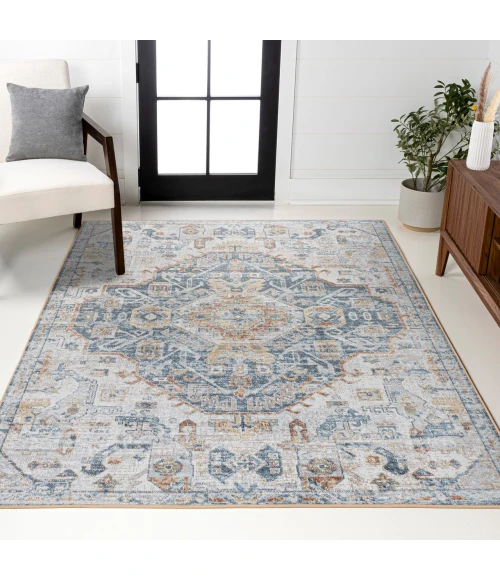 Jonathan Y WASHABLE Blue MOH201B 7ft.-10in. X 10ft. Rect. Rug