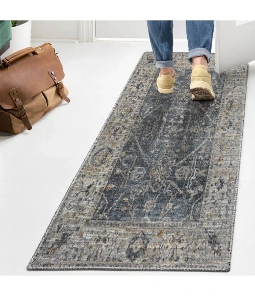 Jonathan Y WASHABLE Gray WSH321B 2ft. X 7ft.-10in. Rect. Rug