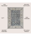 Jonathan Y WASHABLE Gray WSH321B 7ft.-10in. X 10ft. Rect. Rug