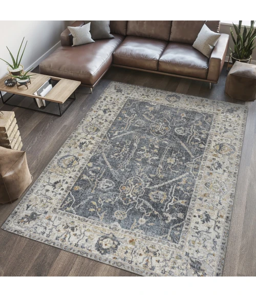 Jonathan Y WASHABLE Gray WSH321B 7ft.-10in. X 10ft. Rect. Rug