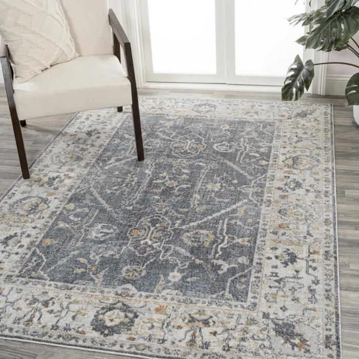 Jonathan Y WASHABLE Gray WSH321A 5ft.3in. X 7ft.7in. Rect. Rug