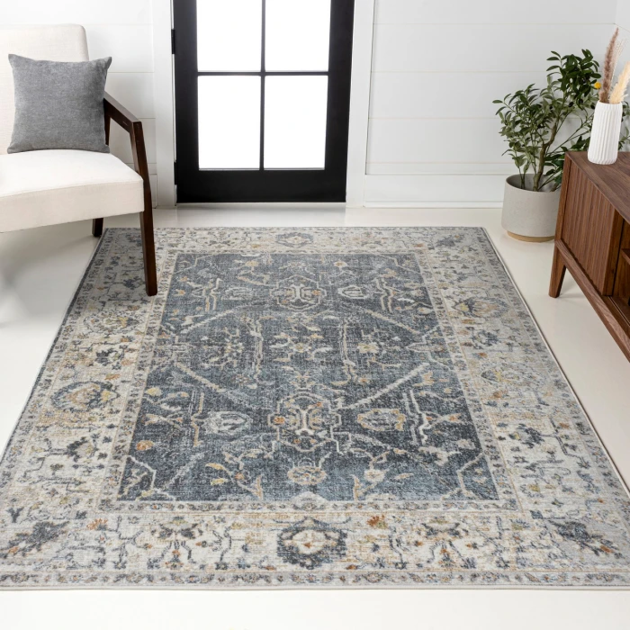 Jonathan Y WASHABLE Gray WSH321A 5ft.3in. X 7ft.7in. Rect. Rug